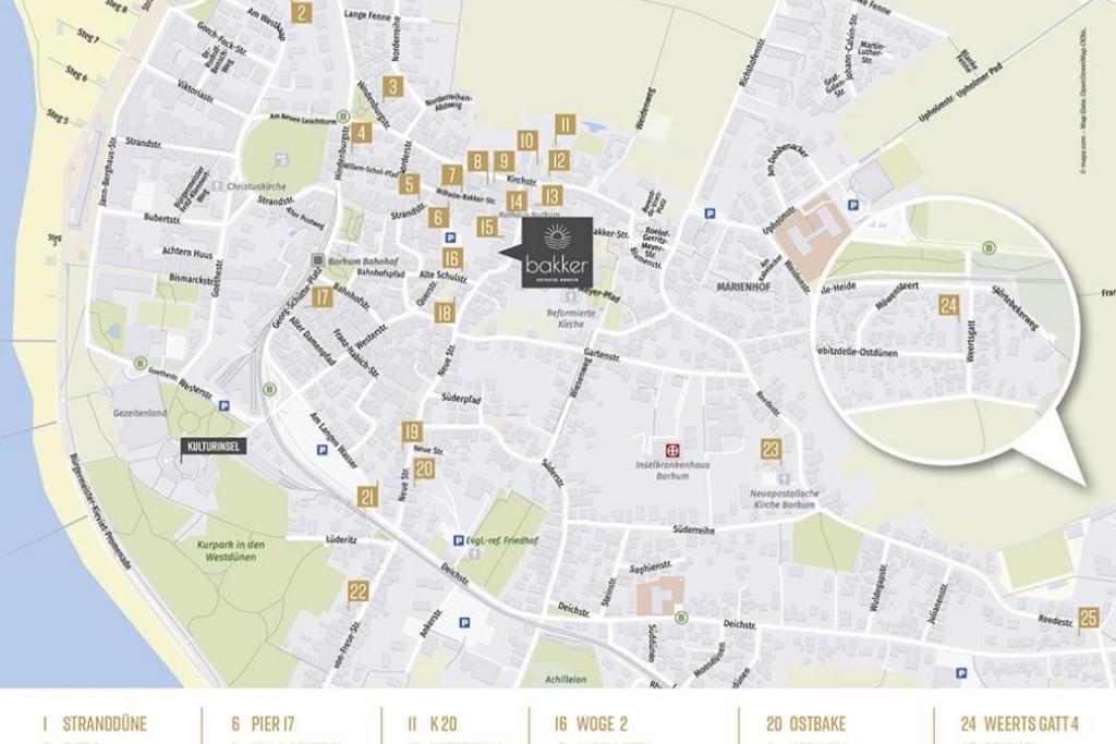 Ferienwohnung Villa Central - Luettje Nuest Боркум Екстер'єр фото
